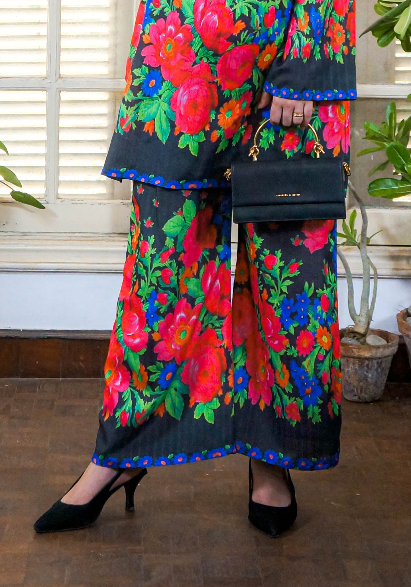 Midnight Bloom Coord Set