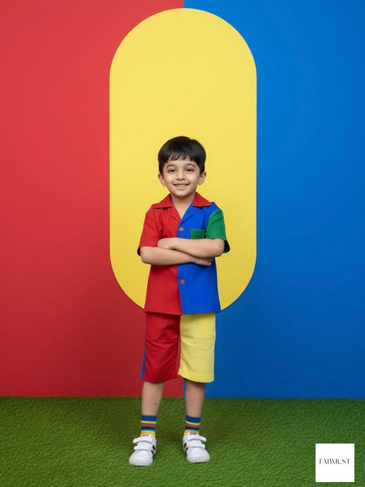 RGB Color Block Co-Ord Set