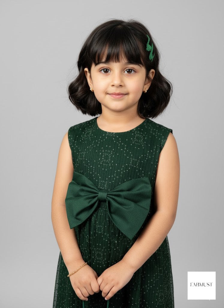Emerald Bow Charm frock