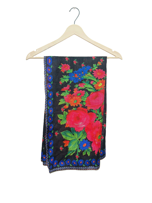 Midnight Bloom Dupatta