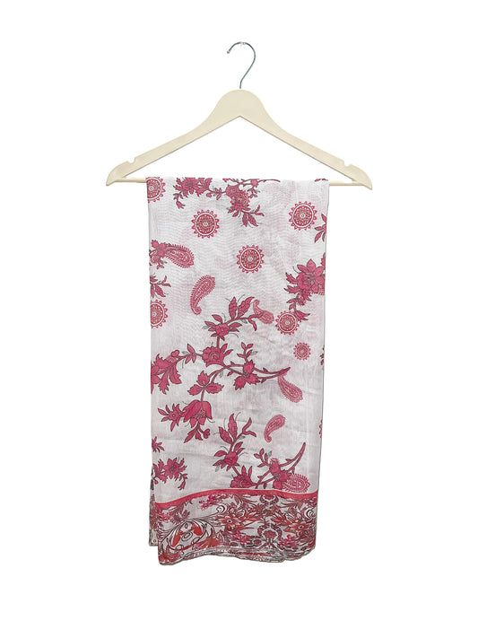 Flora Red Dupatta